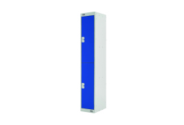 Two Compartment Locker 300x300x1800mm Blue Door MC00007
