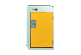 One Compartment Quarto Locker 300x450x511mm Yellow Door MC00084