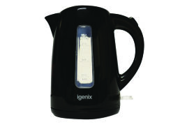 Igenix 1.7 Litre Jug Kettle Cordless Black (3kW jug kettle with rapid boil)  IG7205