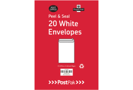 Envelopes C5 Peel and Seal White 90gsm (Pack of 20) 9730613