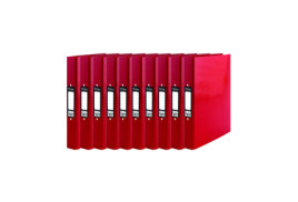 Pukka Brights Ringbinder A4 Red (Pack of 10) BR-7766