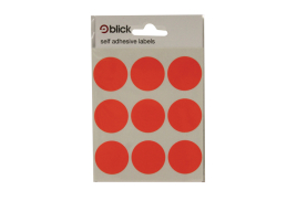 Blick Coloured Labels in Bags Round 29mm Dia 36 Per Bag Red (Pack of 720) RS005155