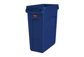Rubbermaid Slim Jim Container Recycling 60 Litre Blue 1971257