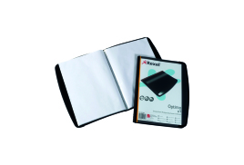 Rexel Optima Display Book 20 Pockets Black (Pack of 6) 2101130