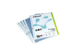 Rexel Quality Pocket A5 Glass Clear (Pack of 100) 1300063