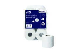 Tork T9 SmartOne Mini Toilet Roll 2-Ply 620 Sheets (Pack of 12) 472193