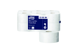 Tork T2 Mini Jumbo Toilet Roll 2-Ply (Pack of 12) 120238