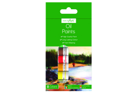 Work of Art Hard-Wearing Oil Paint Tubes Assorted (Pack of 12) TAL06740