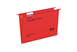 Rexel Crystalfile Extra 15mm Suspension File Red (Pack of 25) 70629