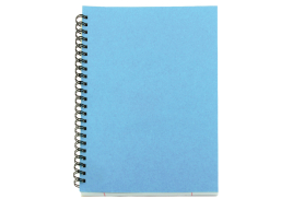 A5 Spiral Pad 80 Leaf Blue (Pack of 12) WX10039