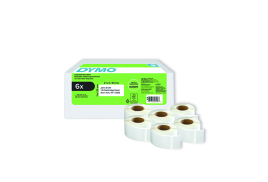 Dymo LabelWriter Return Address Labels 25 x 54mm Self-Adhesive White (Pack of 6) 2177564