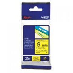Brother Black On Yellow Label Tape 9mm x 8m - TZE621 Image