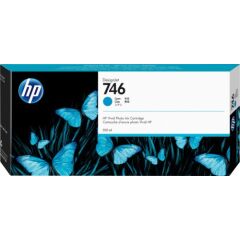 HP 746 Cyan Standard Capacity Ink Cartridge 300ml - P2V80A Image