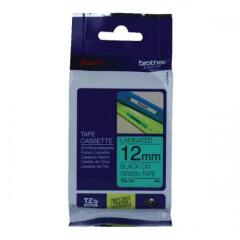 Brother Black On Green Label Tape 12mm x 8m - TZE731 Image
