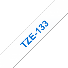 Brother Blue On Clear PTouch Ribbon 12mm x 8m - TZE133 Image