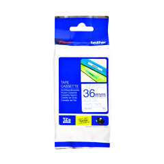 Brother P-Touch 36mm Blue On White Labelling Tape TZE263 Image