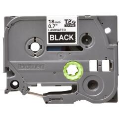 Brother White On Black Label Tape 18mm x 8m - TZE345 Image