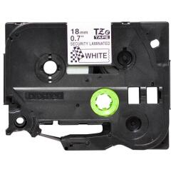 Brother Black On White Label Tape 18mm x 8m - TZESE4 Image