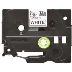 Brother Black On White PTouch Ribbon 9mm x 8m - TZEFX221 Image