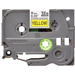 Brother Black On Yellow Strong Label Tape 9mm x 8m - TZES621 Image