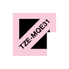 Brother Pastel Pink Label Tape 12mm x 4m - TZEMQE31 Image