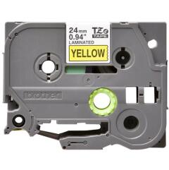 Brother Black On Yellow Label Tape 24mm x 8m - TZE651 Image