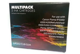 IJ Compat Canon PGI-5 CLI-8 BKBKCMY Cartridge Multipack Slim