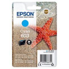 Epson 603 Starfish Cyan Standard Capacity Ink Cartridge 2.4ml - C13T03U24010 Image