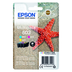 Epson Starfish 603 CMY Ink Cartridge Multipack C13T03U54010 Image