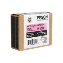 Epson T580B Light Magenta Ink Cartridge 80ml - C13T580B00 Image