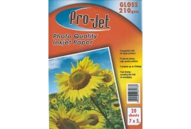 Projet 7x5 210g Gloss Photo Paper 20 pack