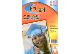 Projet 6x4 260g Gloss Photo Paper 20 pack