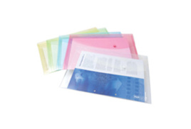 Rapesco Popper Wallet Foolscap Assorted Pastel (Pack of 5) 0696