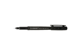 Q-Connect OHP Pen Permanent Fine Black (Pack of 10) KF01068