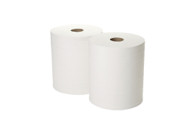 2Work 2-Ply Forecourt Roll 360m White (Pack of 2) 1WH100