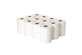 2Work Micro Twin 2-Ply Toilet Roll 125m (Pack of 24) 2W06439