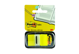 3M Post-it Index Tab 25mm Yellow with Dispenser 680-5