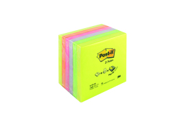 Post-it Z-Notes 76x76mm Neon Rainbow (Pack of 6) R330NR