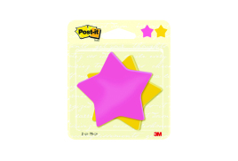Post-it Notes Star Shape 75 Sheet 70.5 x 70.5mm (Pack of 2) 7100236274