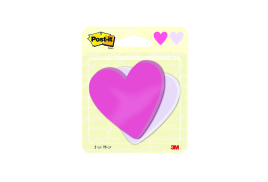 Post-it Notes Heart Shape 75 Sheets 70 x 72mm (Pack of 2) 7100236596