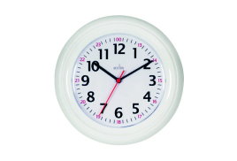 Acctim Wexham 24 Hour Plastic Wall Clock White 21862