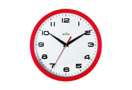 Acctim Aylesbury Wall Clock Red 92/303