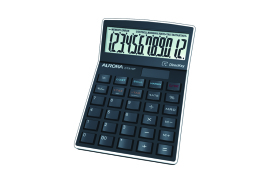 Aurora Black 12-Digit Semi-Desk Calculator (Enables profit and sales calculations) DT910P
