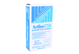 Artline 750 Laundry Marker Bullet Tip Fine Black (Pack of 12) A750