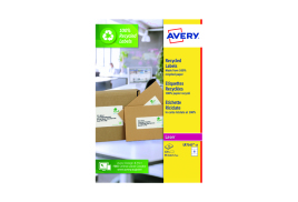 Avery Recycled Parcel Labels 8 Per Sheet White (Pack of 120) LR7165-15