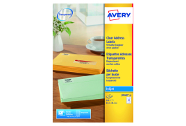Avery Inkjet Address Labels 21 Per Sheet Clear (Pack of 525) J8560-25