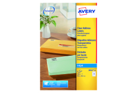Avery Inkjet Address Labels 14 Per Sheet Clear (Pack of 350) J8563-25