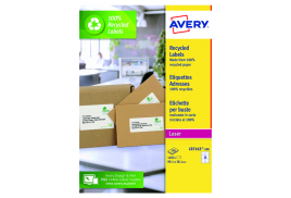 Avery Laser Labels Recycled 14 Per Sheet Wht (Pack of 1400) LR7163-100