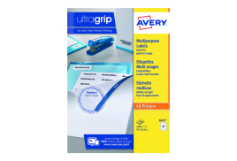 Avery Ultragrip Multi Labels 70 x 42.3mm 21 Per Sheet White (Pack of 2100) 3652