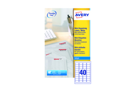 Avery Inkj Mini Label 45.7x25.4mm 40 Per Sheet (Pack of 1000) J8654-25